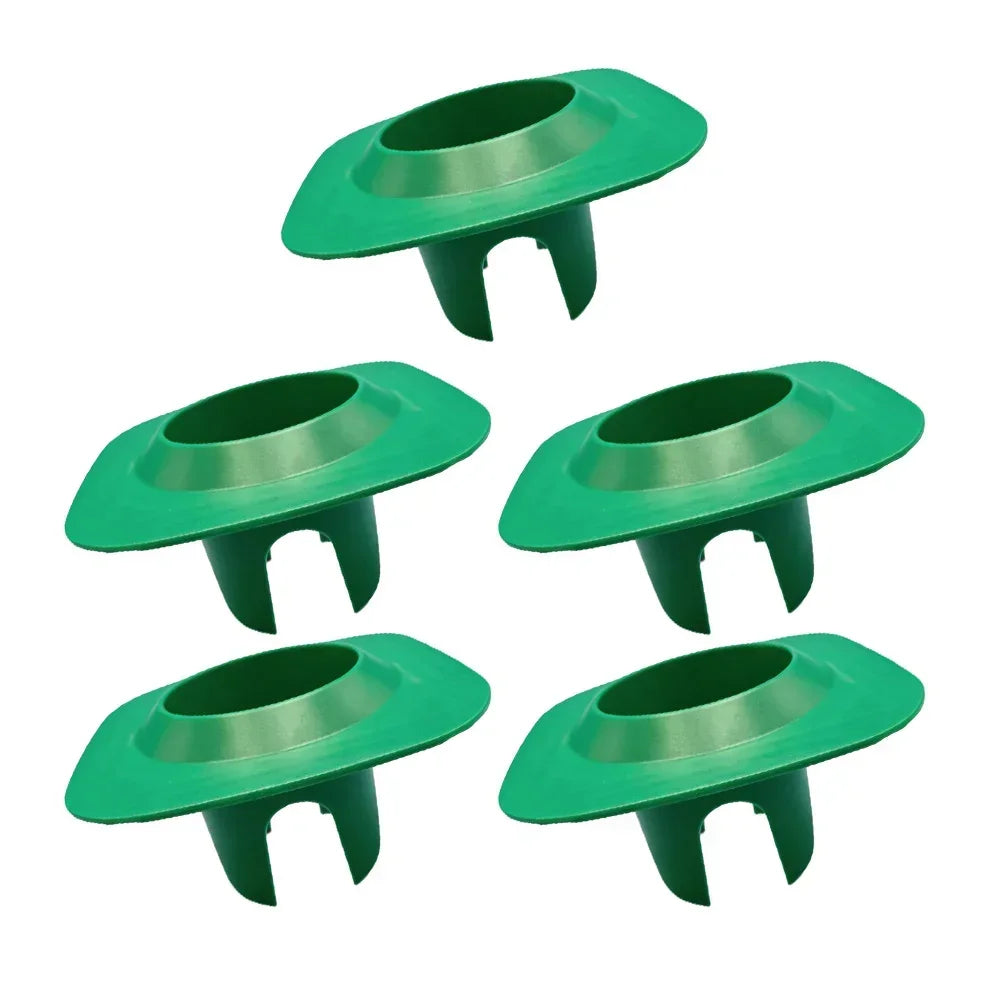 Green PVC Sprinkler Head Guard Protector For Lawn Irrigation System Damage Prevention And Grass Trimming Disc 5 Or 10 Pcs Oasis Select 5pcs green