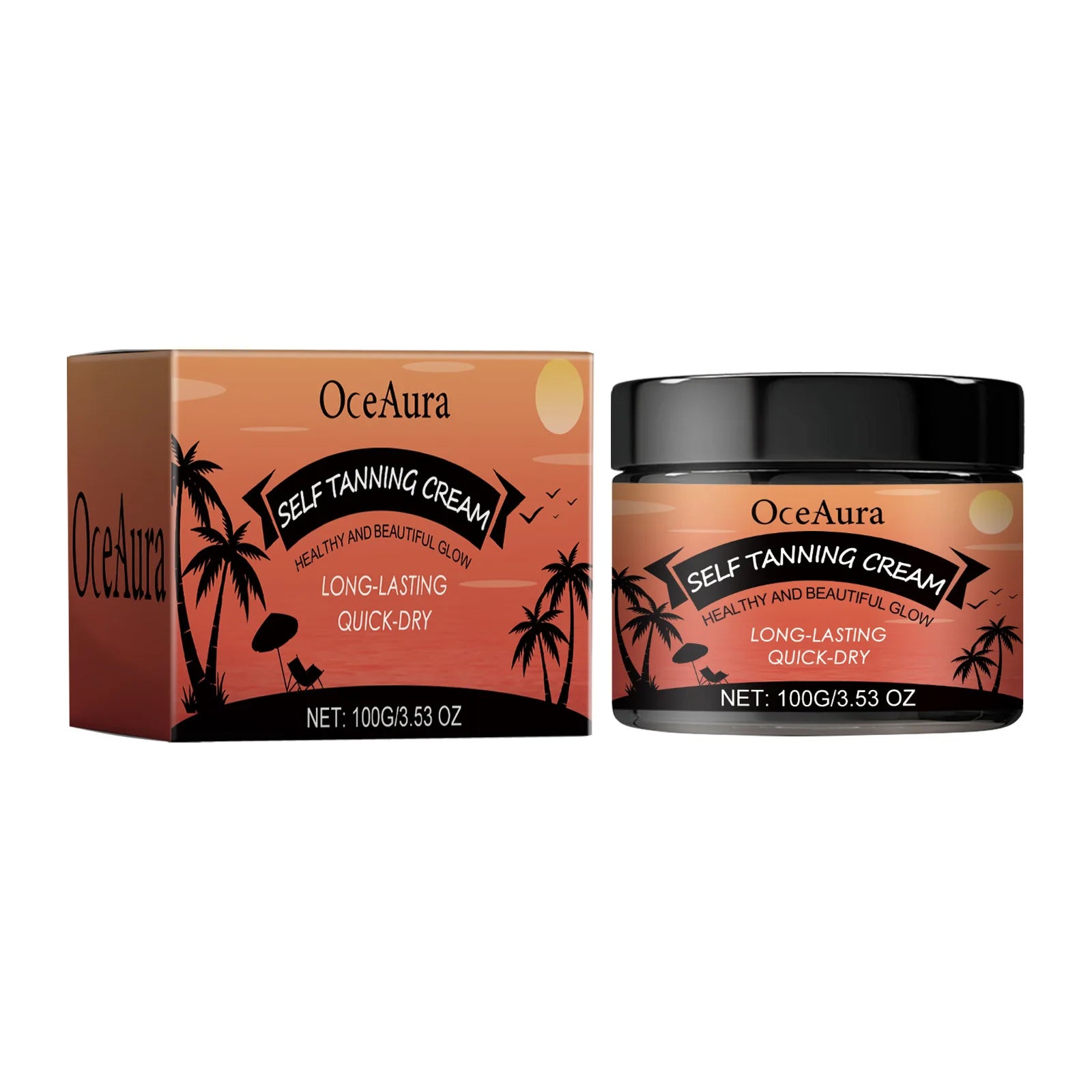 OceAura Tanning Accelerator Cream | Self Tanner & Bronzer 100g