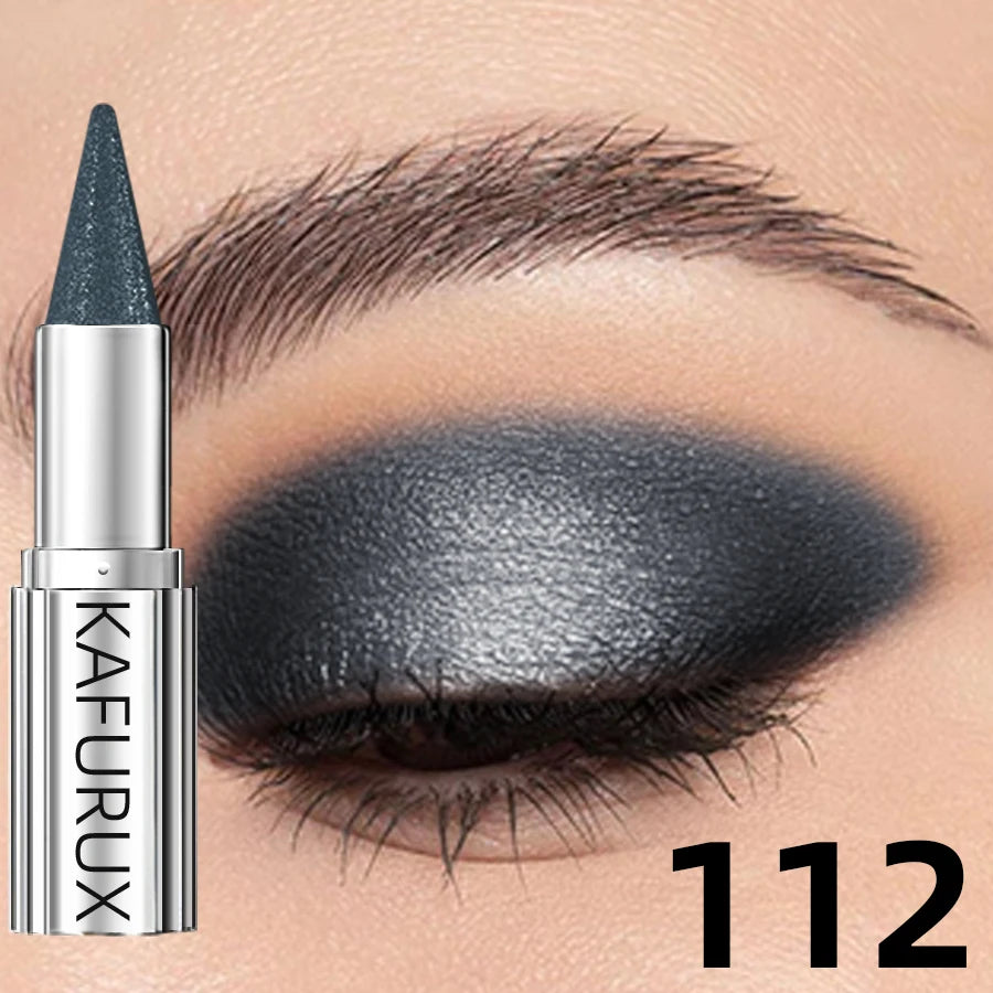 KAFURUX Metallic Glitter Eyeshadow Stick | 12 Colors, Waterproof