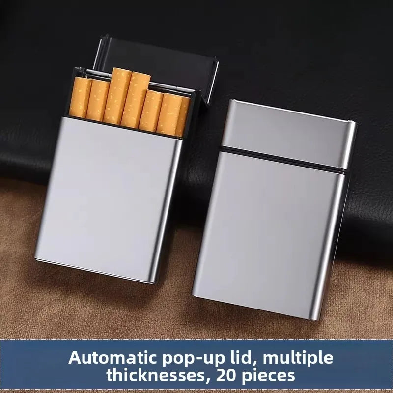 Automatic Pop-up Cigarette Box Soft Pack Protective Shell Thick Cigarette for Men and Women Extended Thin Cigarette Clip Oasis Select