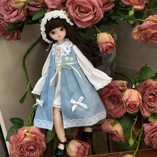 30cm 1/6 BJD Doll Clothes Changing Princess Skirt Set BJD Baby Dress Change Set Lady Princess Doll Accessories (without Doll) Oasis Select