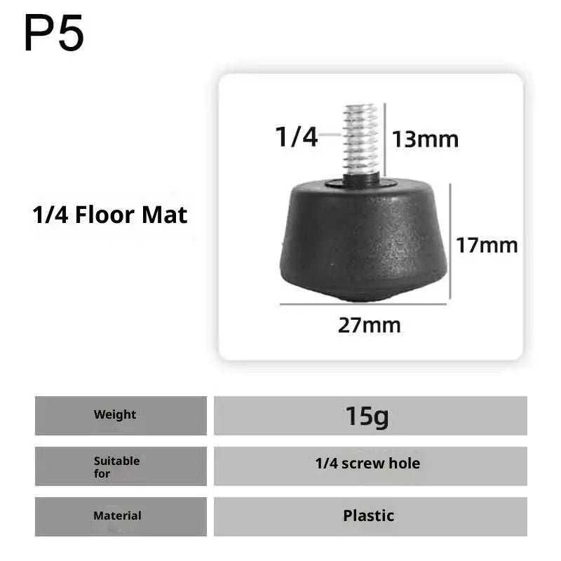 1Pc Universal Anti-slip Rubber Foot Pad Feet Spike 3/8 Inch 1/4 Inch M8 Photography Accessories For Tripod Monopod Oasis Select 5