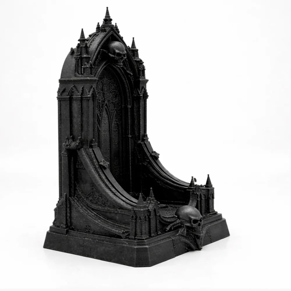 3D Printed Gothic Skull Throne Dark Fantasy Altar Diorama Base Miniature Display Stand for Action Figures Dark Fantasy Diorama Oasis Select