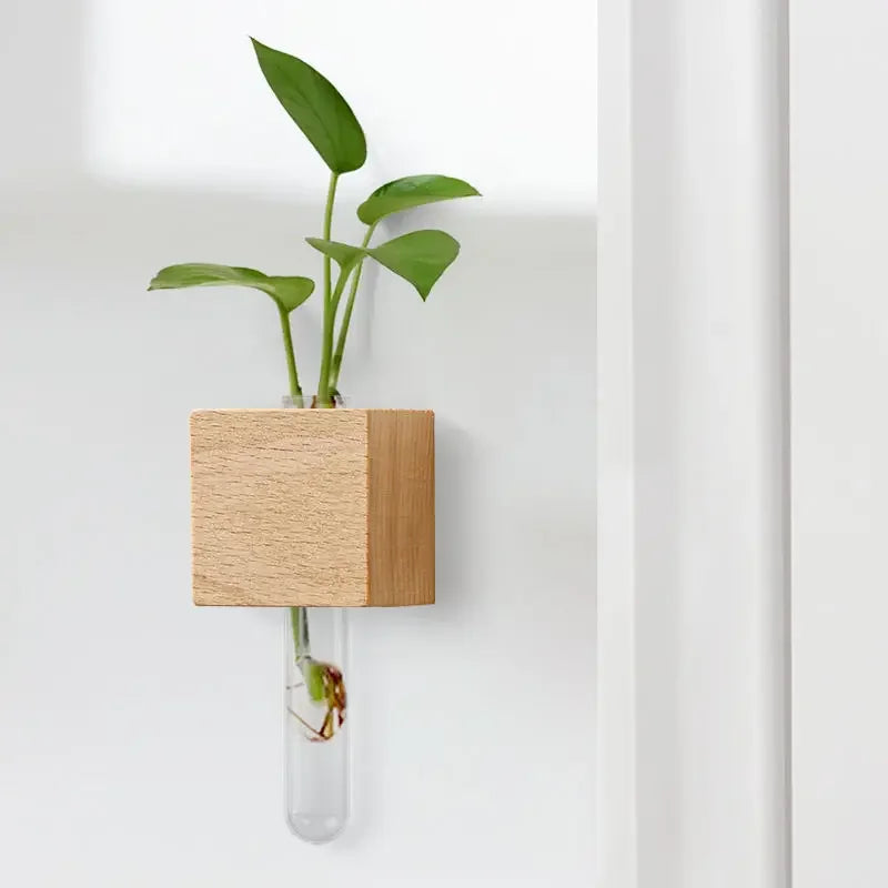 Refrigerator Stickers Test Tube Vase Home Decor Hydroponic Vase Living Room Wall Decoration Magnetic Vase Oasis Select