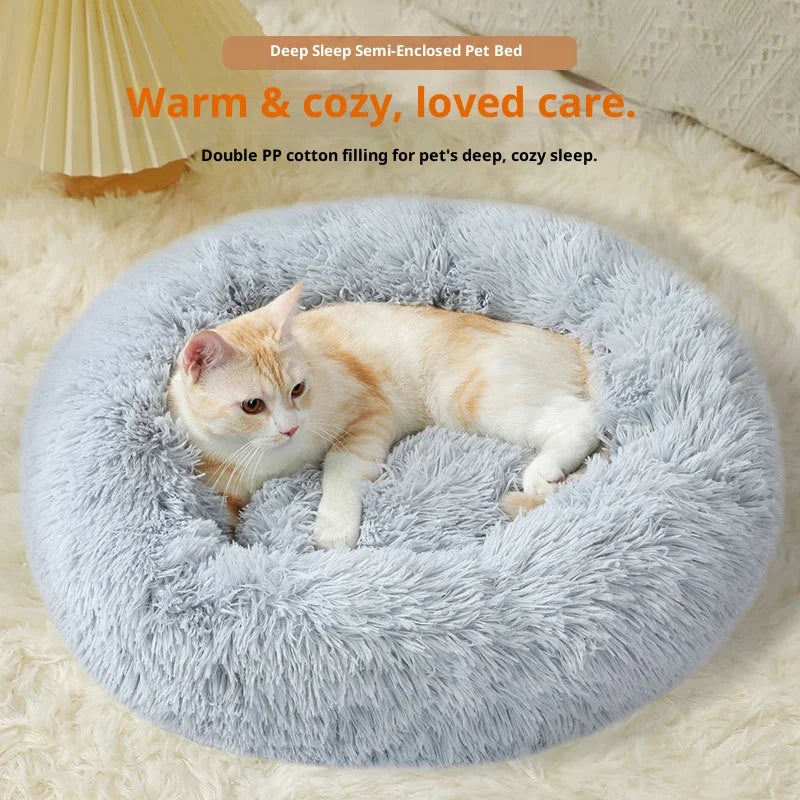 Plush Pet Bed for Dogs Cats Winter Warm Long Plush Pet Nest Cozy Dog Bed Mat Soft Pet Sleeping Bed for Small Medium Dogs Cats Oasis Select