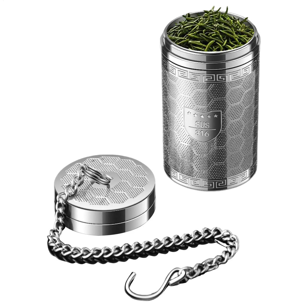 Tea Infuser Stainless Steel Tea Strainer with Extended Chain Hook Extra Fine Mesh Tea Strainers for Loose Tea Teapot Filter Oasis Select