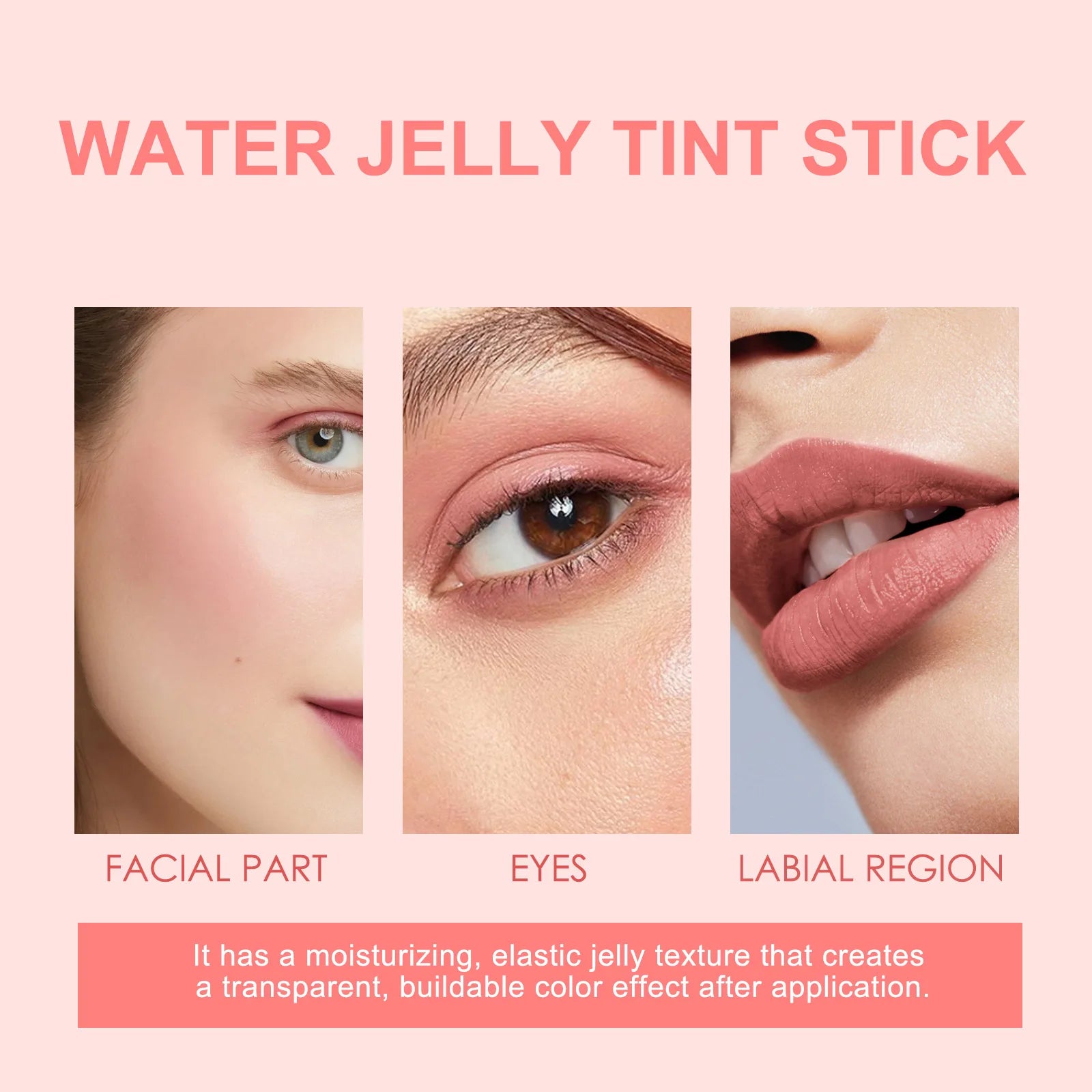 Eelhope 3-in-1 Milk Jelly Tint Blush & Lip Stick | Matte Finish Blush & Lip Tint Stick Oasis Select