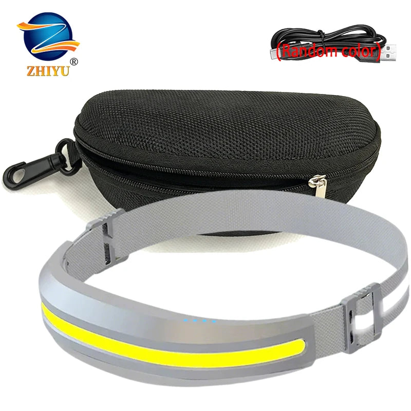 COB LED Rechargeable Headlamp | Camping Fishing Head Torch