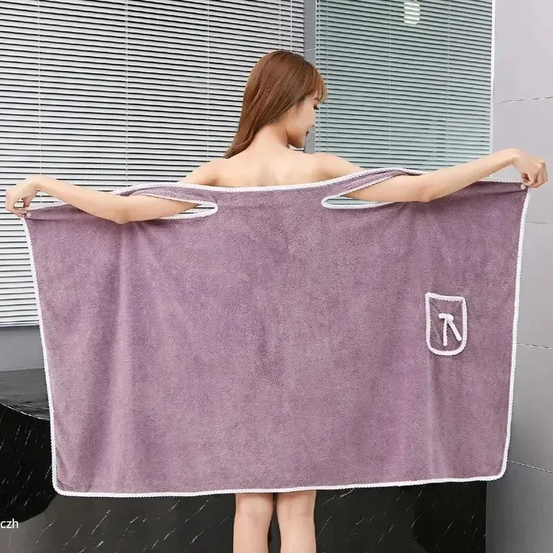 Womens Bath Towels Girls Wearable 140*85Cm Fast Drying Bathing Beach Spa Bathrobes Wash Clothing, Shower Bath And Gym Towel Oasis Select