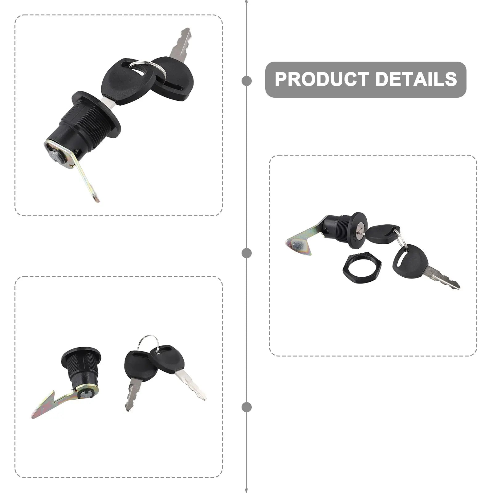 Mm Approx Electric Vehicle Metal Trunk Lock Buckle Accessories Buckle Electric Vehicle Scooter E Bike Trunk Lock Oasis Select