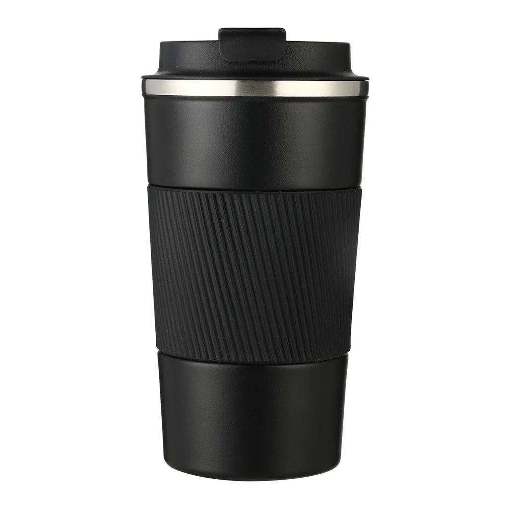 380/510ML Stainless Steel Travel Mug, Double-Walled Vacuum Cup, Ideal for Hot and Cold Beverages, Gym, and Car Use Holiday Gift Oasis Select Black 380ml