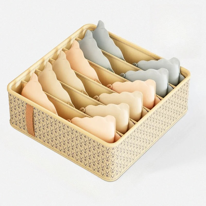 Closet Organizer Underwear Drawer Organizer Socks Bra Clothing Storage Box Wardrobe Organizer Clothes Cabinet Drawer Organizers Oasis Select 6 compartments