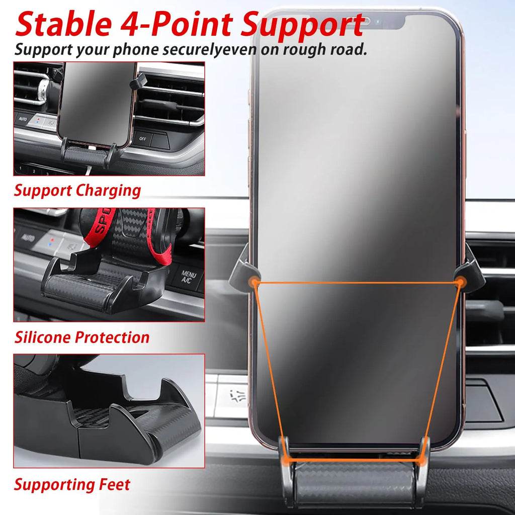 Racing Seat Car Phone Holder – Air Vent Mount | 360° Rotation