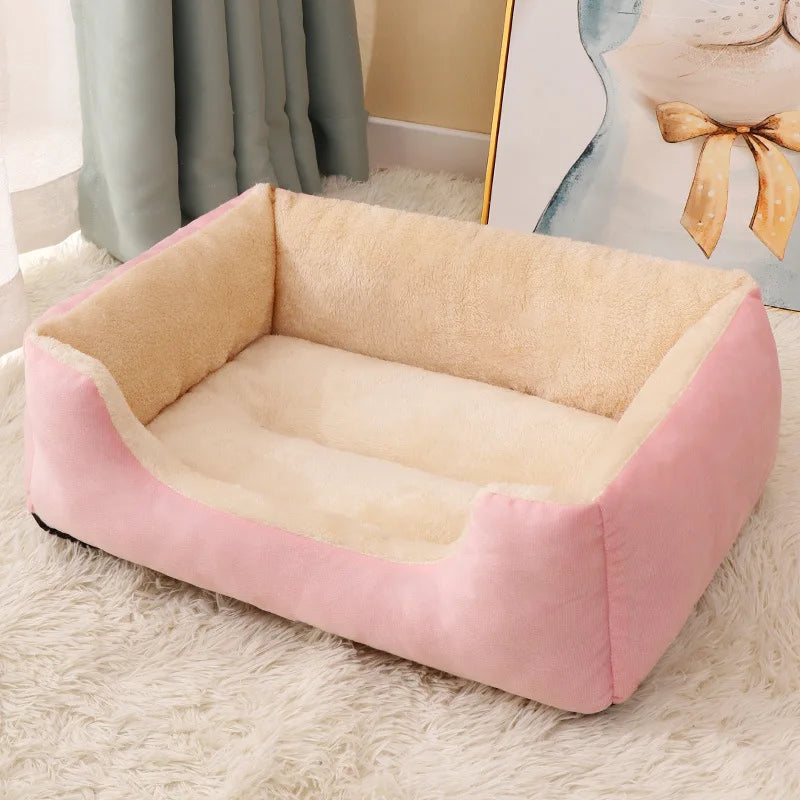 Winter Warm, All-season Plush Cat Pads for Cat and Dog Beds, Washable and Bite-resistant, Small, Medium and Large Dog Bed Pads Oasis Select pink 2XL 80x60cm