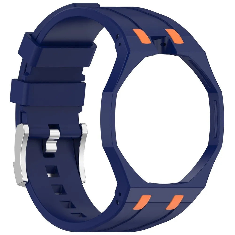 Soft Silicone Wristbands For Swatch X For AP Pocket Watch Changer To Wristwatch Integrated Modification-Parts Replacement Oasis Select Blue