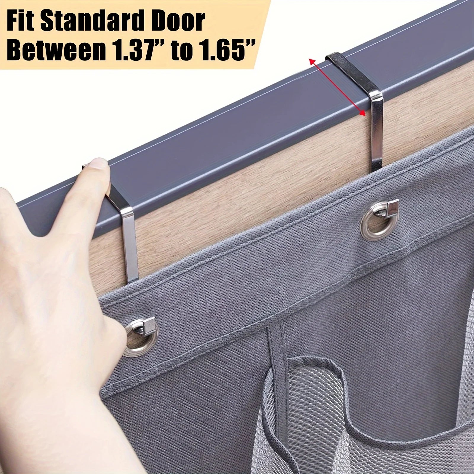 28 Pockets Over The Door Rack Large Mesh Pockets Hanging Shoe Organizer for Closet Hanging Shoe Rack Holder Hanger Storage Bag Oasis Select