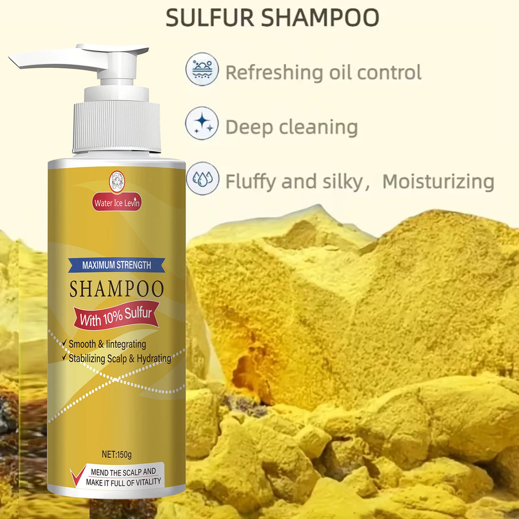 Maximum Strength 10% Sulfur Shampoo - Smoothing, Scalp Stabilizing & Hydrating for Men & Women. Oasis Select