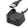 Fitbit Versa 2 USB Charger – Replacement Charging Cable Dock Smartwatch Charger Cable Oasis Select black