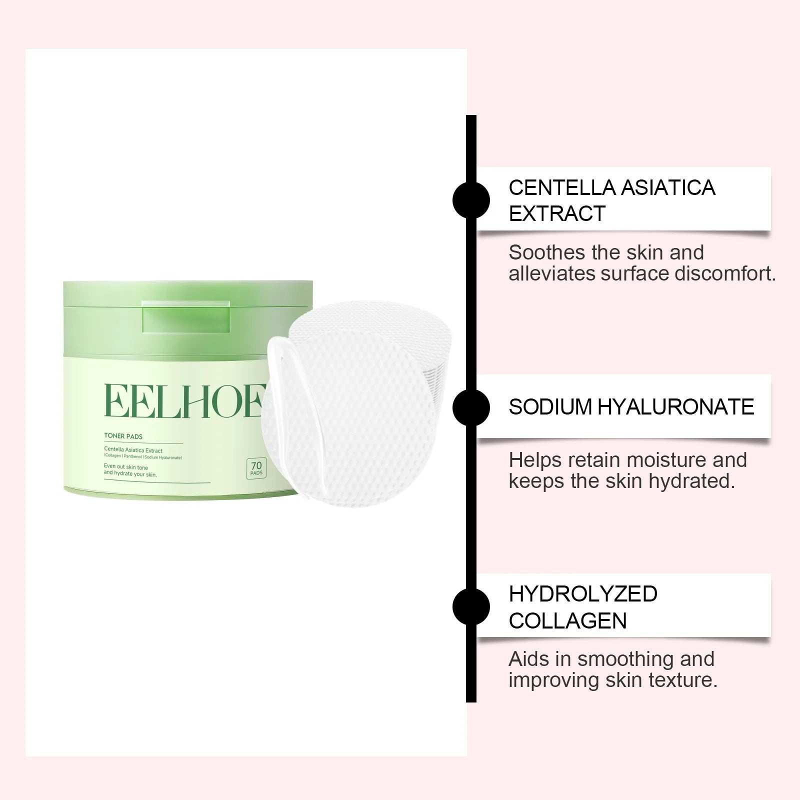 Eelhoe Daily Facial Toner Pads – Hydrating & Soothing Skincare