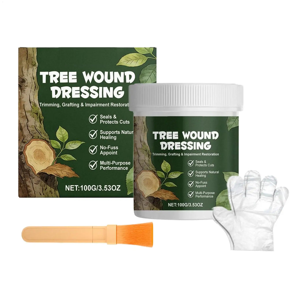 100g Tree Wound Bonsai Cut Paste Plant Restoring Regrowth Sealant Smear Agent Pruning Compound Sealer With Brush Tree Repair Oasis Select