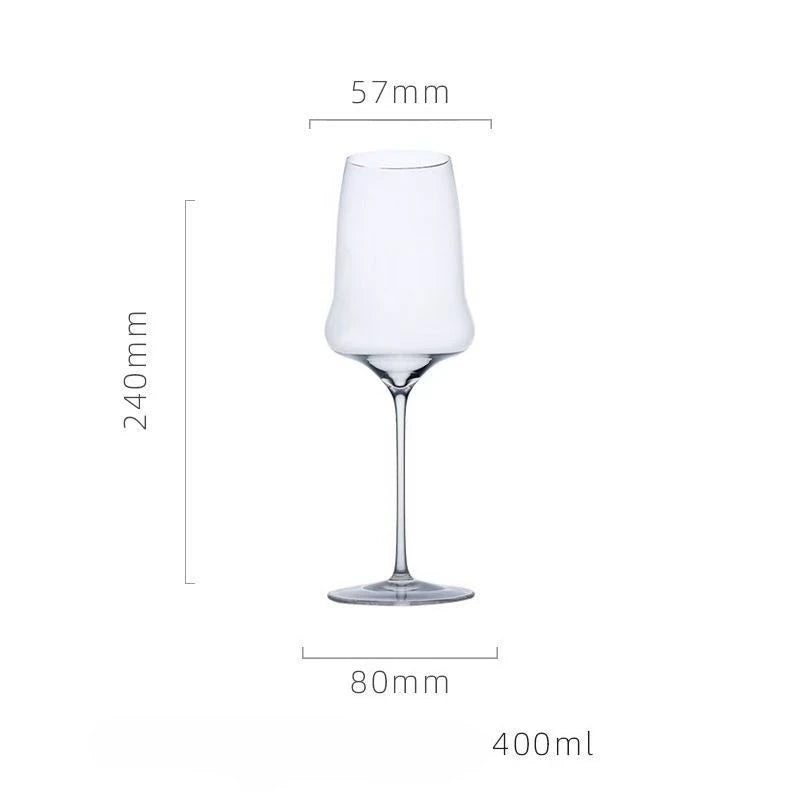 Luxury Superior Drinkware Cloud Wine Glass Thin Rod Extremely Thin Handmade Bar Party Champagne Glass Cups Tall Wine Glass Gift Oasis Select 400ml 1PCS