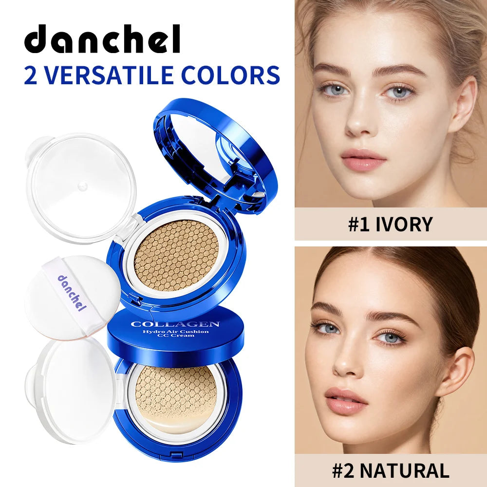 Collagen Air Cushion CC Cream Long-Lasting Hydration Conceal Acne Marks, Redness & Pores Waterproof Sweatproof Collagen CC Cream Oasis Select