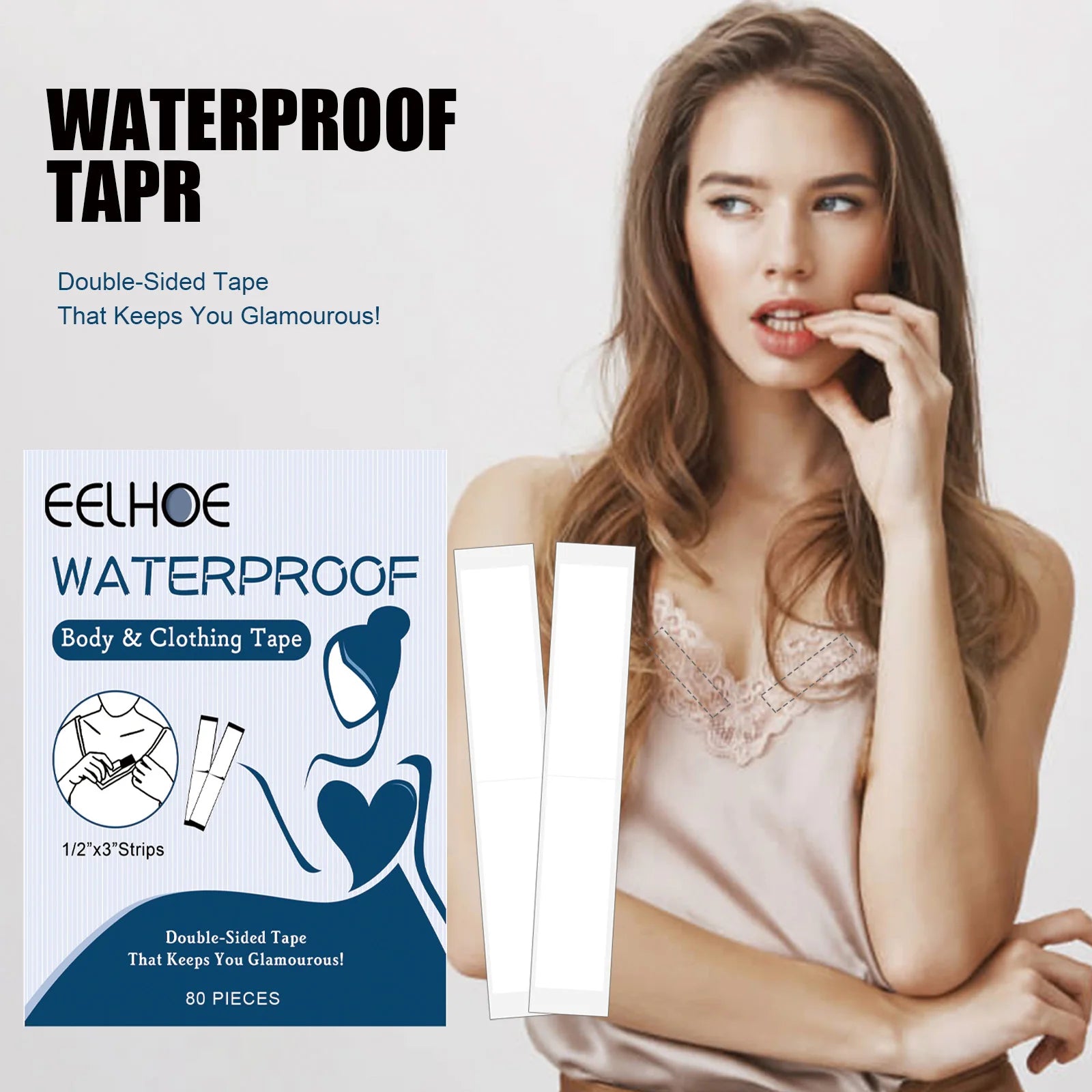 Invisible Double-Sided Anti-Slip Tape for Neckline & Straps