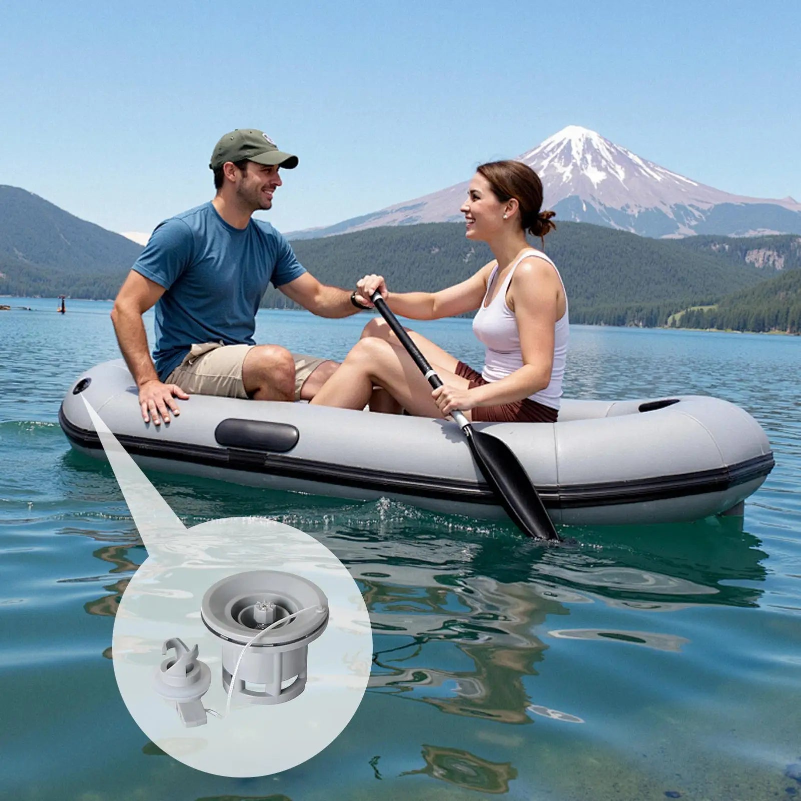 Inflatable Valves Air Mattress Plug 8-Hole Leak-proof Plug Canoe Kayak Accessories for Camping Tent Survival Ice Shore Lake Oasis Select
