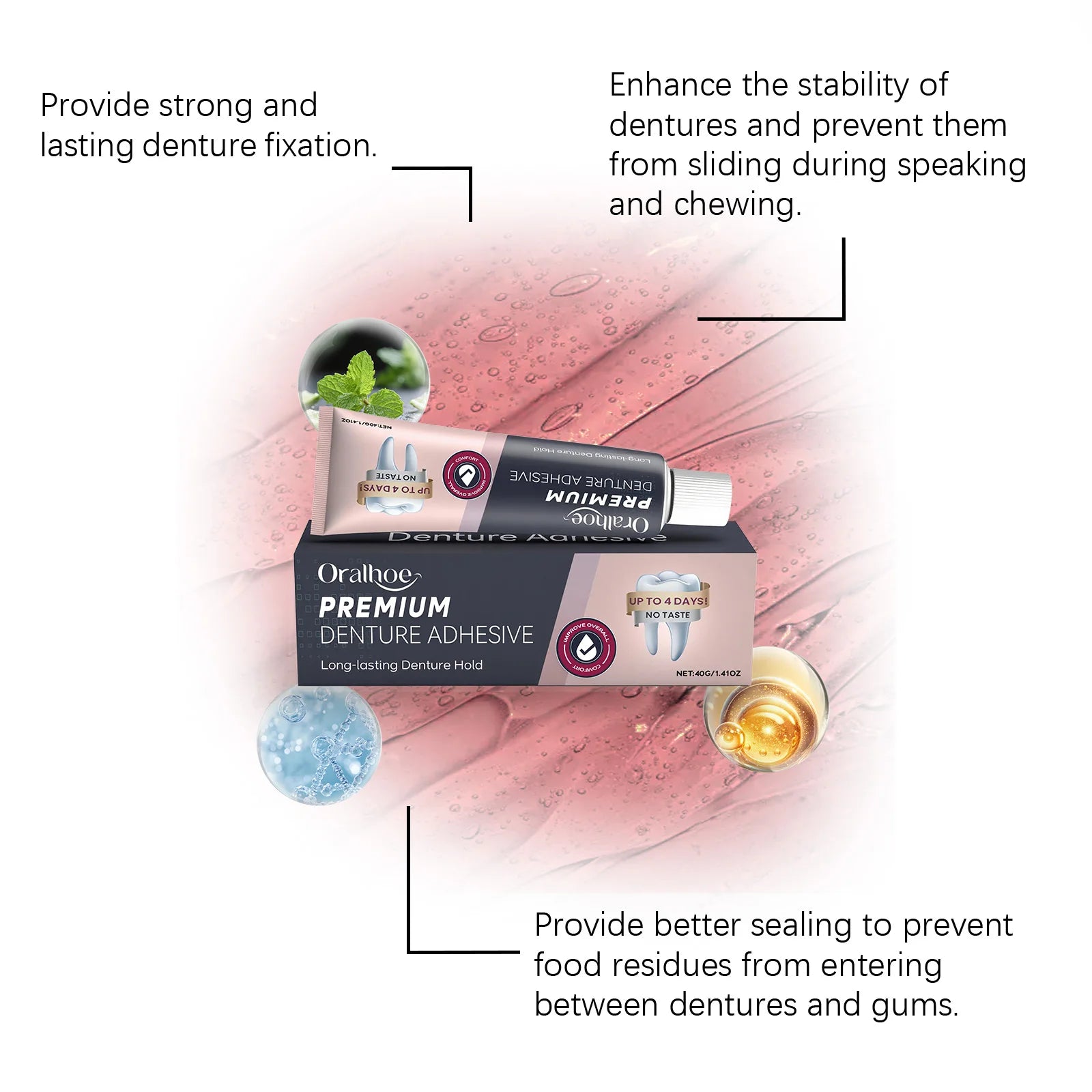Denture Adhesive Cream – Long-Lasting Secure & Comfortable Hold