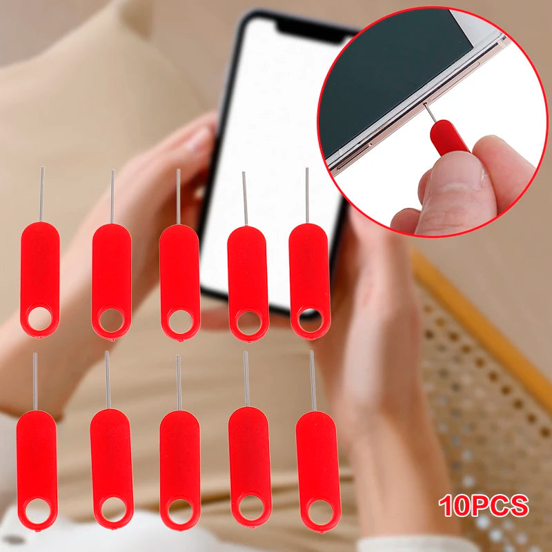 10pcs Universal Sim Card Tray Pin Ejecting Removal Needle Opener Ejector For General Mobile Phone Oasis Select