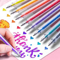 18/48pcs Glitter Gel Pens, Metallic Shine, Sparkling Sequins, 48 Colors, Ballpoint Pens for Adult Coloring Books and Drawing Oasis Select 36pcs
