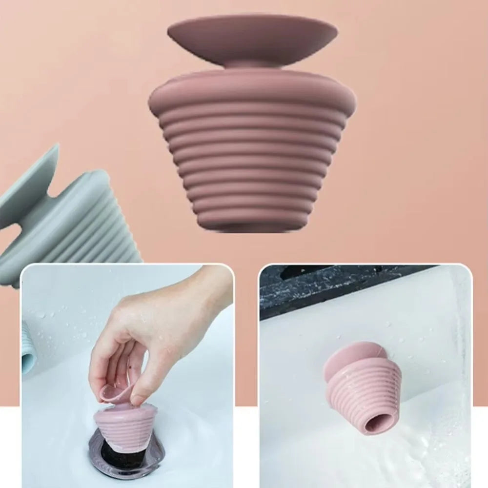 Silicone Tub Stopper Leakage-proof Universal Bathtub Drain Plug Bathroom Accessorie Anti-Clogging Drain Stopper Bathroom Bathtub Oasis Select