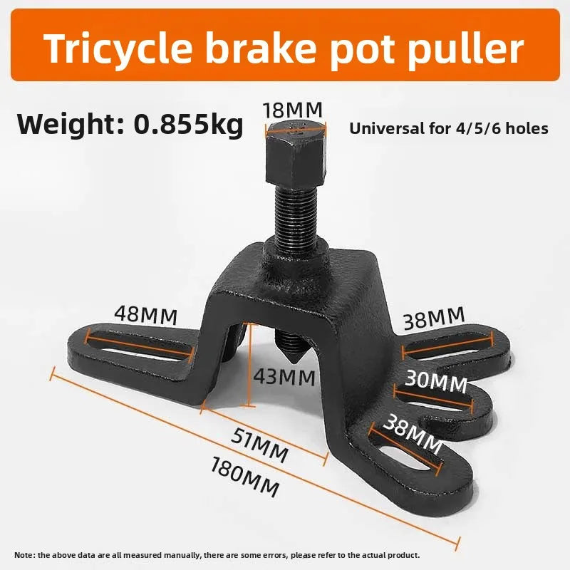 Hand Held Repair Tool Universal Brake Drum Puller Tool 4 Hole Wheel Hub Puller For Tricycle Motorbike For Motorcycle Accessories Oasis Select