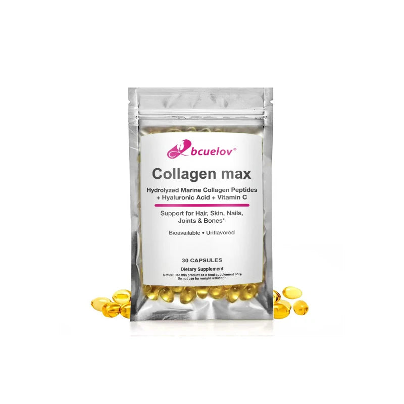 Marine Collagen Peptides with Hyaluronic Acid & Vitamin C – 60ct
