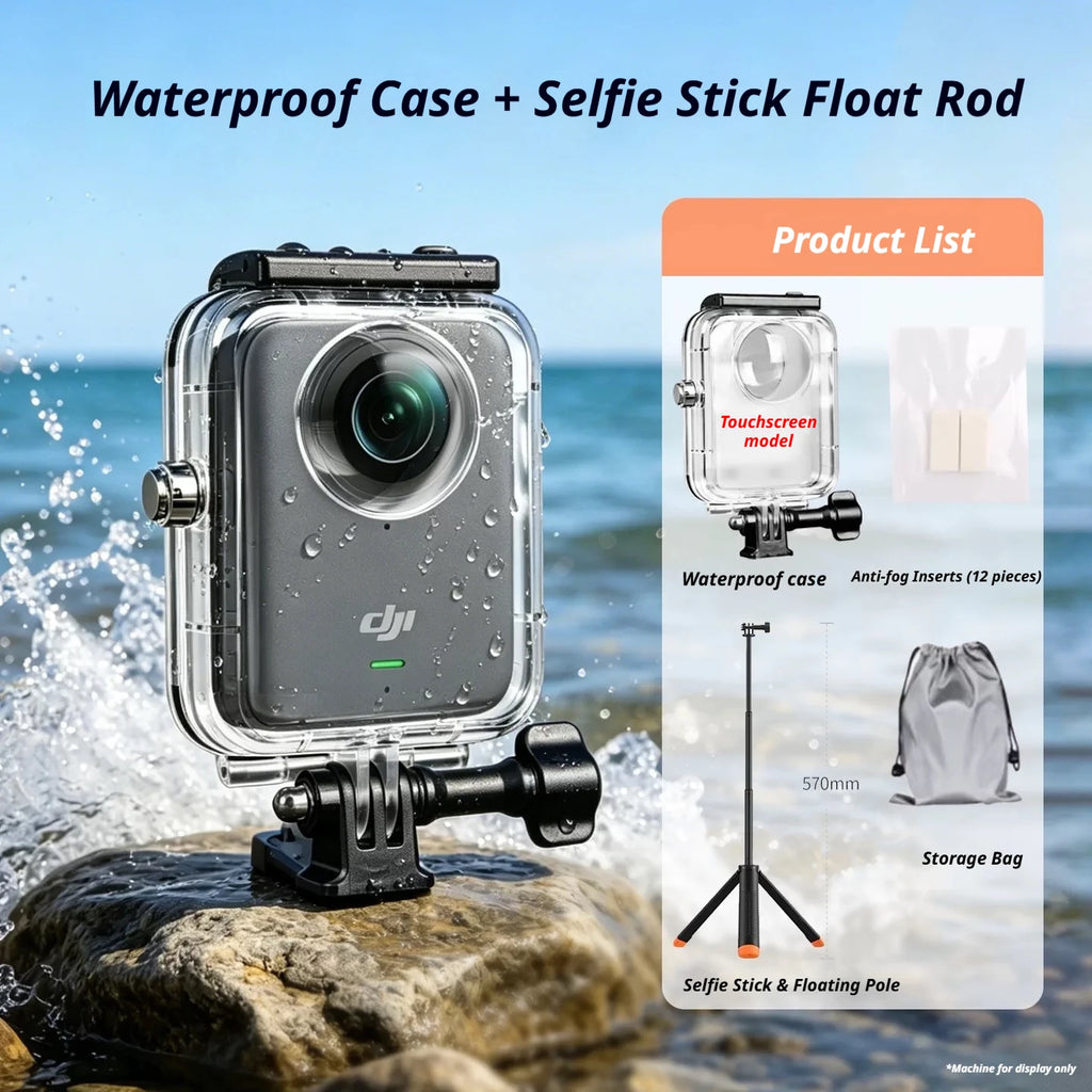 45m Waterproof Dive Case for DJI Osmo 360 | Protective Housing