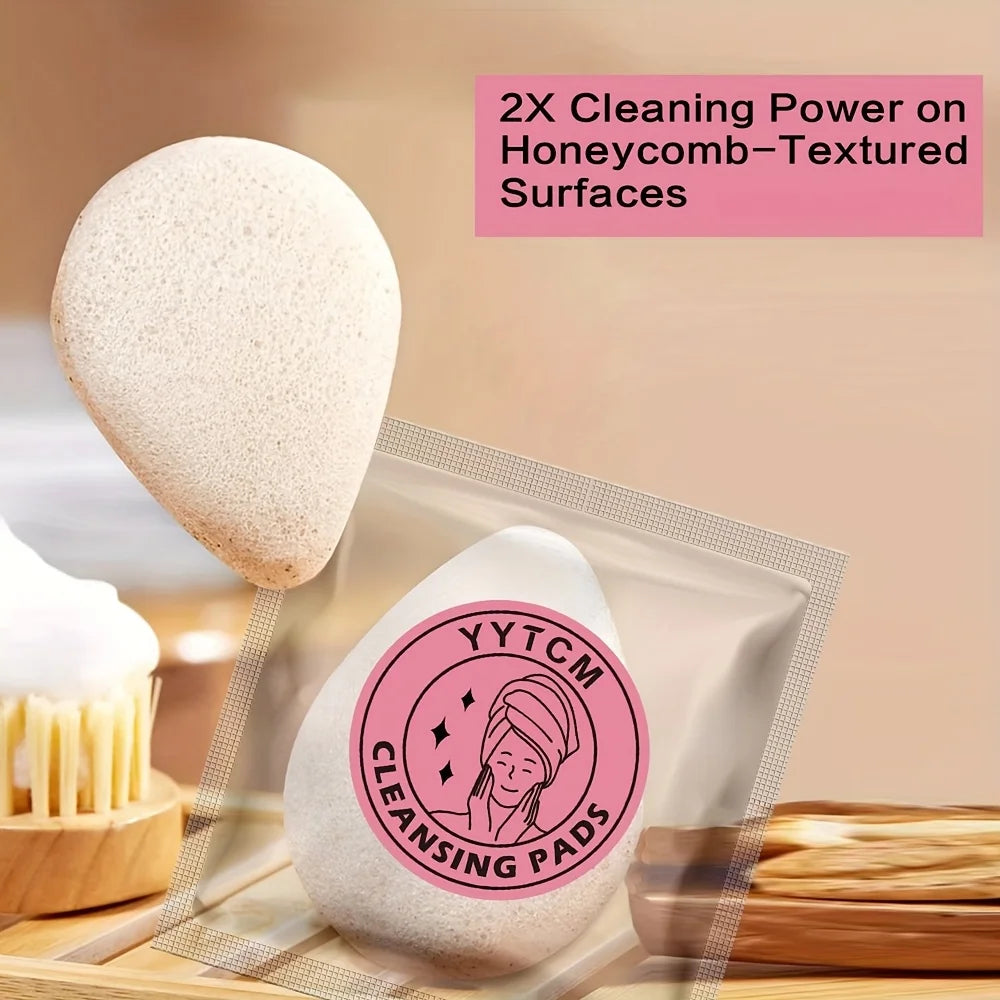Walnut Konjac Face Sponge – Natural Cleansing & Makeup Remover Konjac Face Sponge Oasis Select
