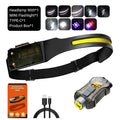 LED Sensor Headlamp USB-C Rechargeable | 9 Modes, IP65