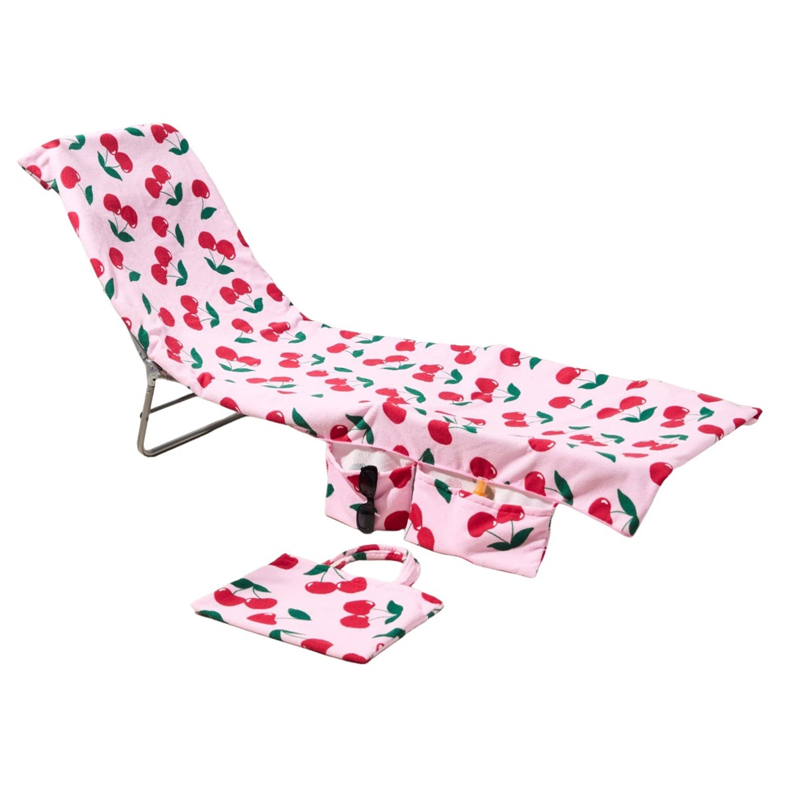 2-in-1 Beach Lounge Chair Cover & Tote Bag | Soft Microfiber