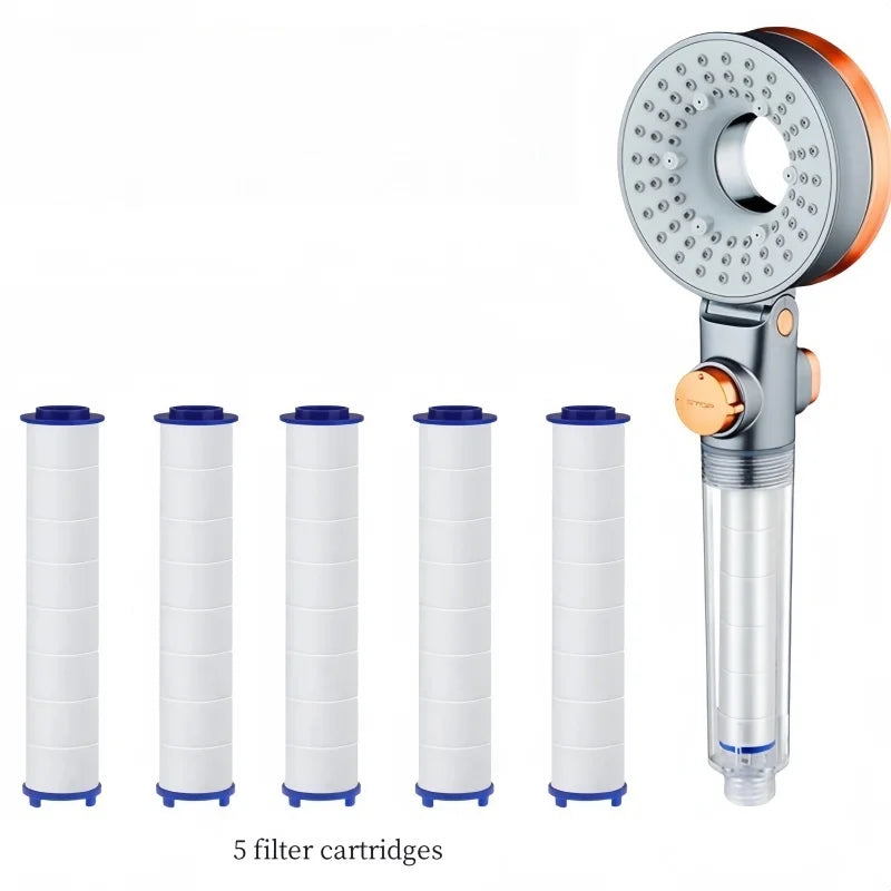 Shower Enclosure with Filter, High Pressure Shower Head with 3 Modes, Water Saving Bathroom Showers, Rain Shower Head Oasis Select shower head kit-1