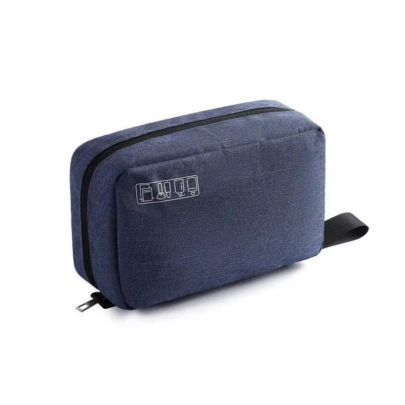Travel Wet And Dry Separation Toiletry Bag Business Trip Shower Portable Hanging Cosmetic Bag Storage Pouch Folding Makeup Bag Oasis Select Navy blue