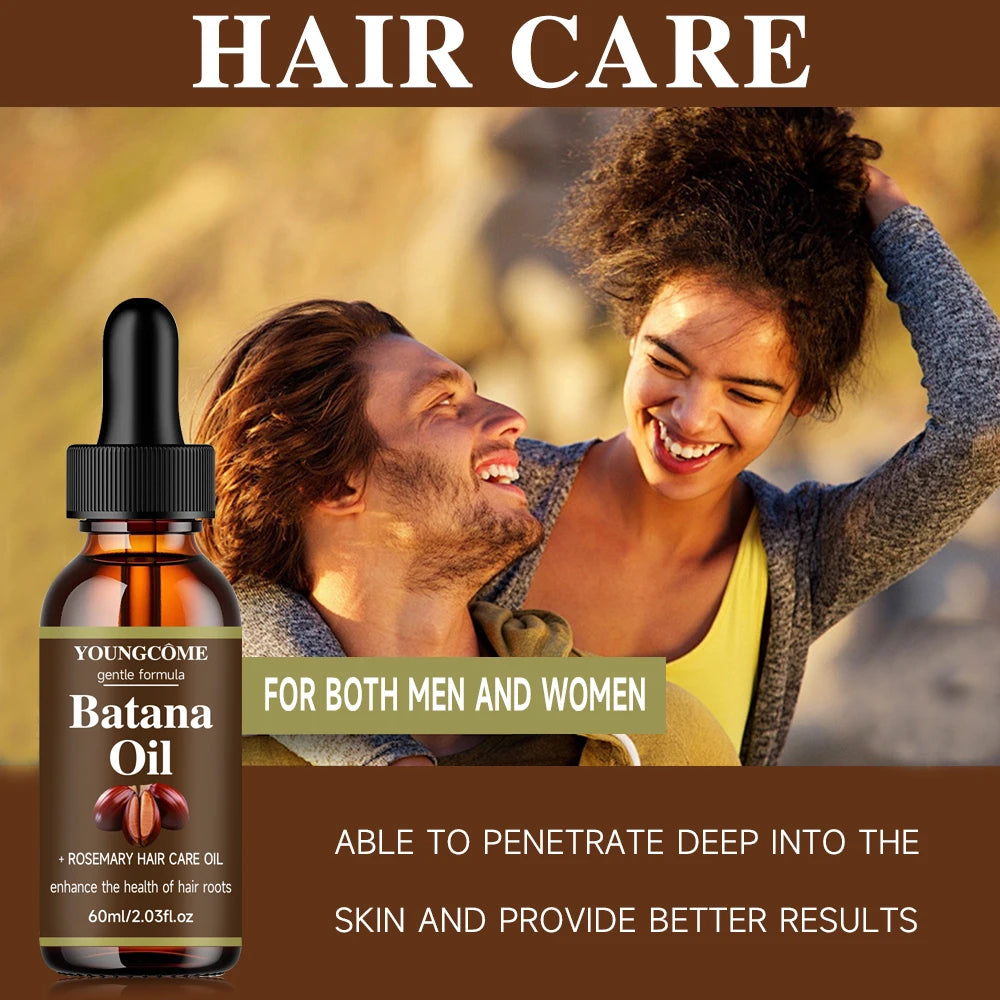 40ml/60ml Batana Rosemary Mint Scalp Hair Strengthening Oil Biotin Essential Oils Nourishing Treatment Split Ends Dry All Types Oasis Select