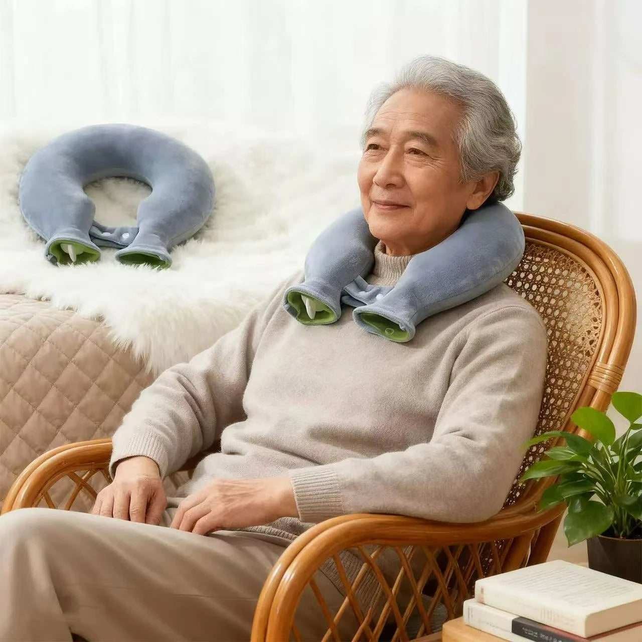 Winter Neck Heating Pad, U-Shaped Hot Water Bag, Water-Filled Neck And Shoulder Protector, Hot Water Bag Calentador de pies Oasis Select