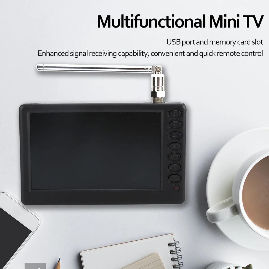 Digital Television LEADSTAR 5 Inch Digital Television ATSC TV Portable Digital TV for Car Camping Kitchen Portable Digital TV Oasis Select