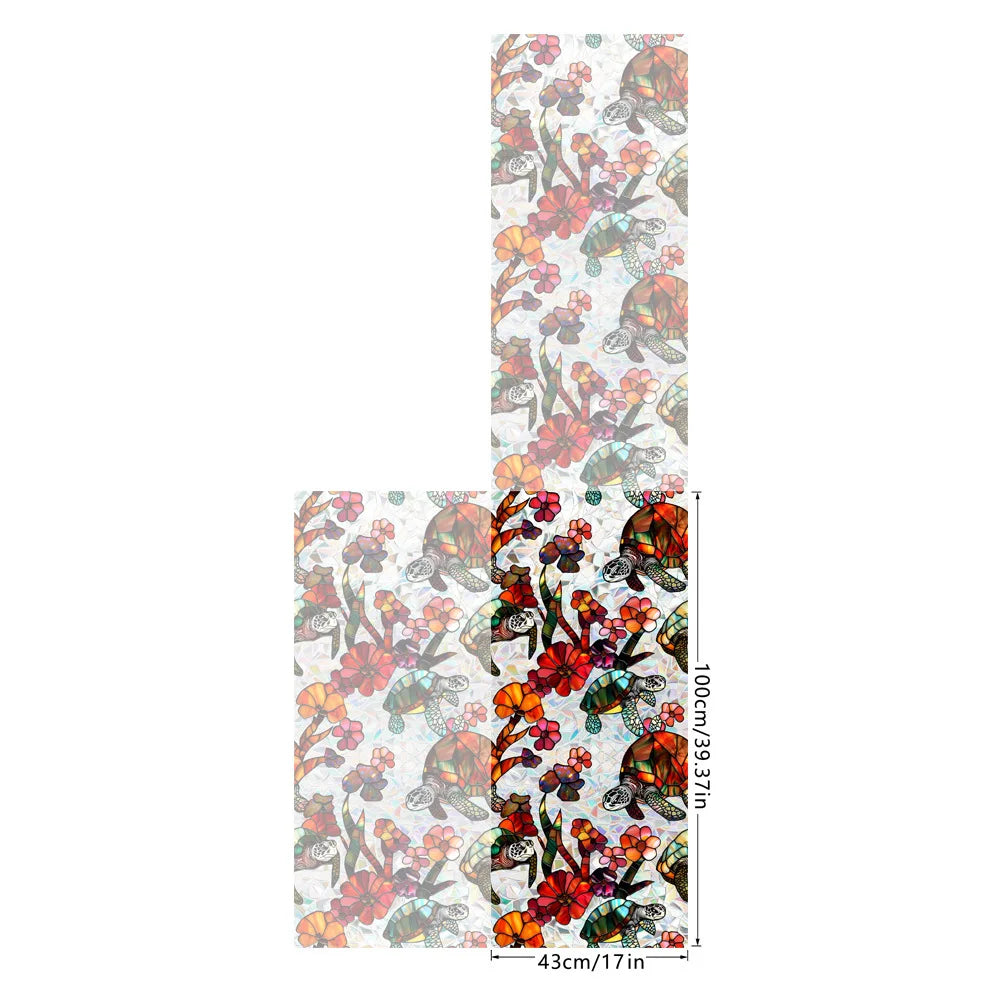 Double-sided Colored Electrostatic Glass Tape Bird Repellent and Anti-collision Tape PVC Colored Window Film Oasis Select XCBL037 43cmx200cm