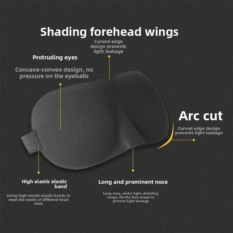 3D Contour Sleep Mask for Men Women No Pressure Memory Foam Breathable Travel Blindfold with Adjustable Strap Block Out Light Oasis Select