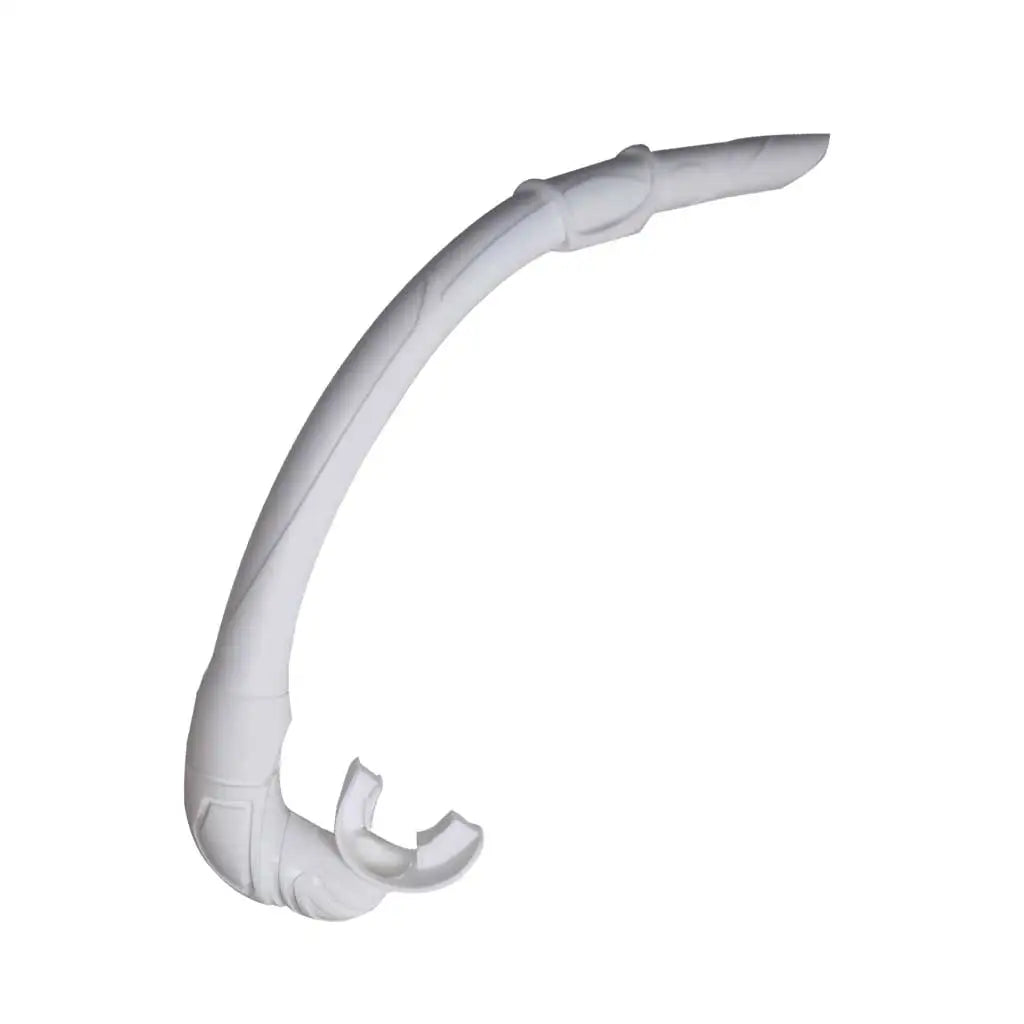 Roll Up Silicone Snorkel Swimming Swim Snorkel with Hanging Buckle Comfortable Breathing Tube for Snorkeling Oasis Select white No clip
