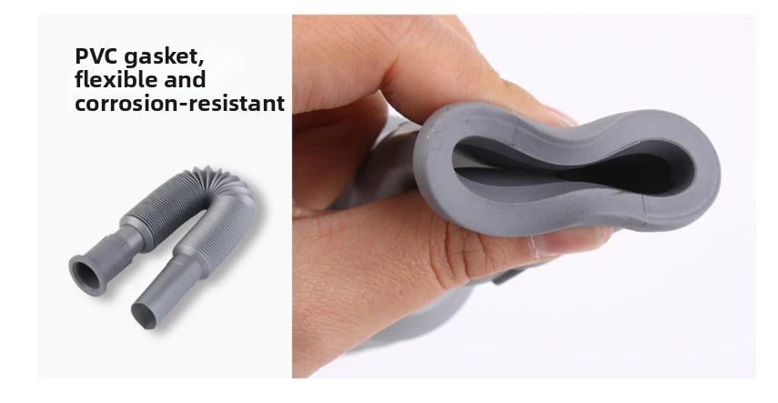 Extendable Sink Drain Hose Washbasin Drain Hose Pipe Standard Head 80-90cm Flexible Plastic Pipe Bathroom Kitchen Accessories Oasis Select