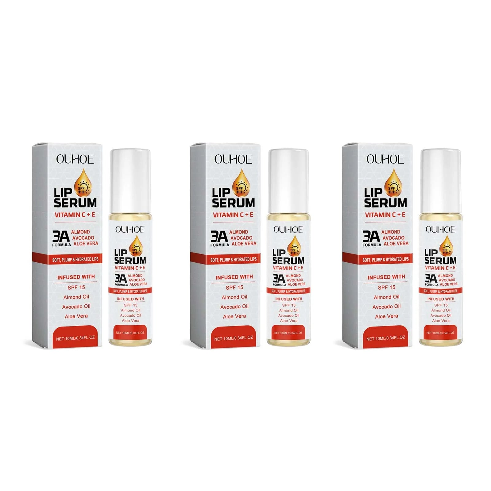 Vitamin C & E Lip Essence Oil – Hydrating Lip Balm Lip Essence Oil Oasis Select 3Pcs