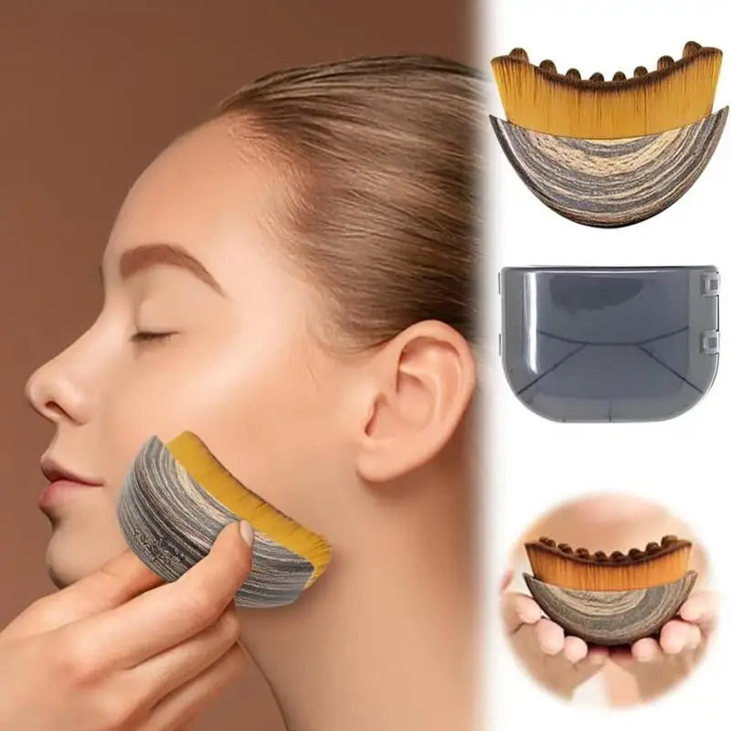 Lymphatic Contour Face Brush, Dry Brushing Face Brush, Lymphatic Drainage Massager For Face Sculpting Oasis Select