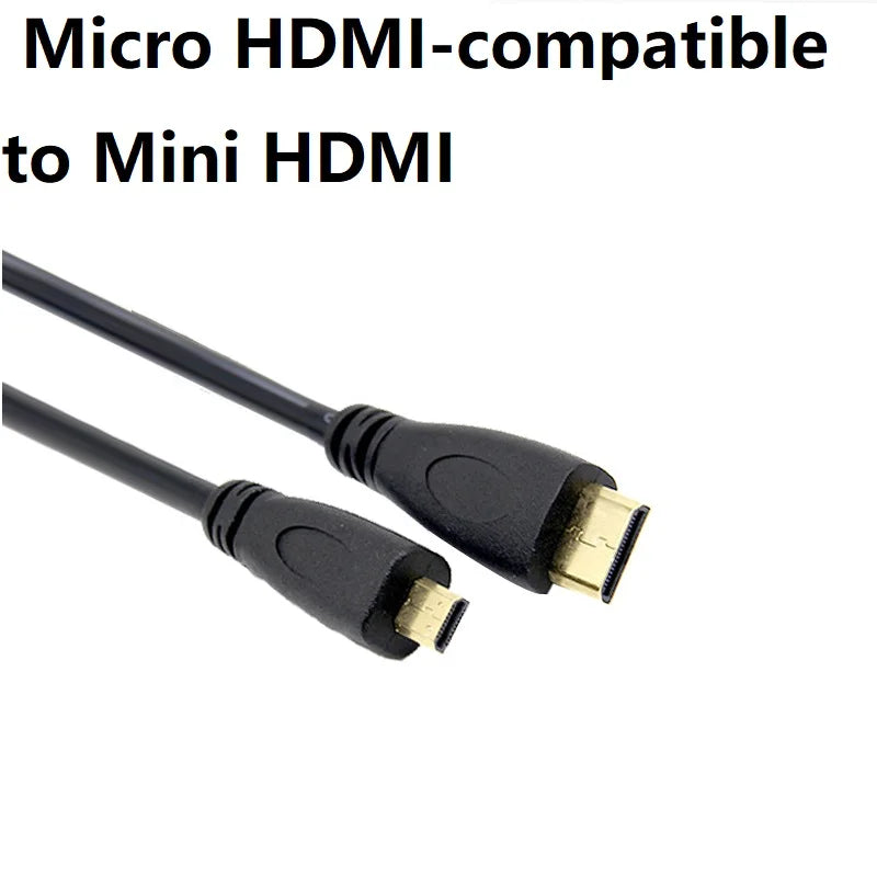 micro HDMI-compatible to mini HDMI-compatible Cable micro To mini data Connection cable HD Video Mini HD Conversion Cable Oasis Select 0.3m